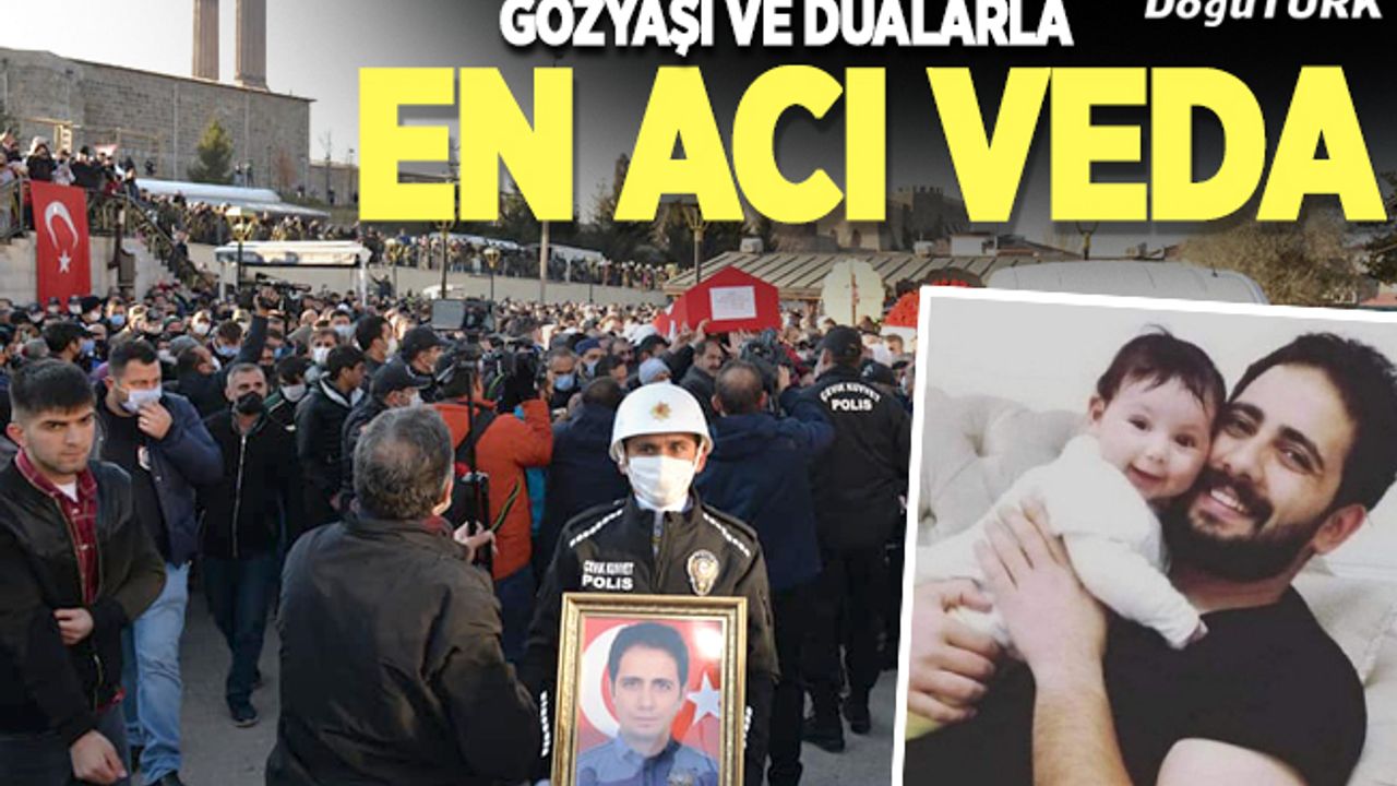 Şehit Polis Güngör, Erzurum’da gözyaşları ile toprağa verildi