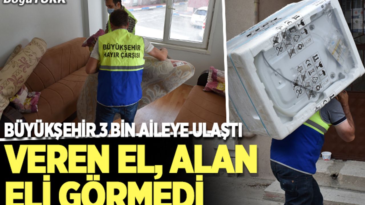 Hayır Çarşısı’ndan 3 bin aileye eşya yardımı