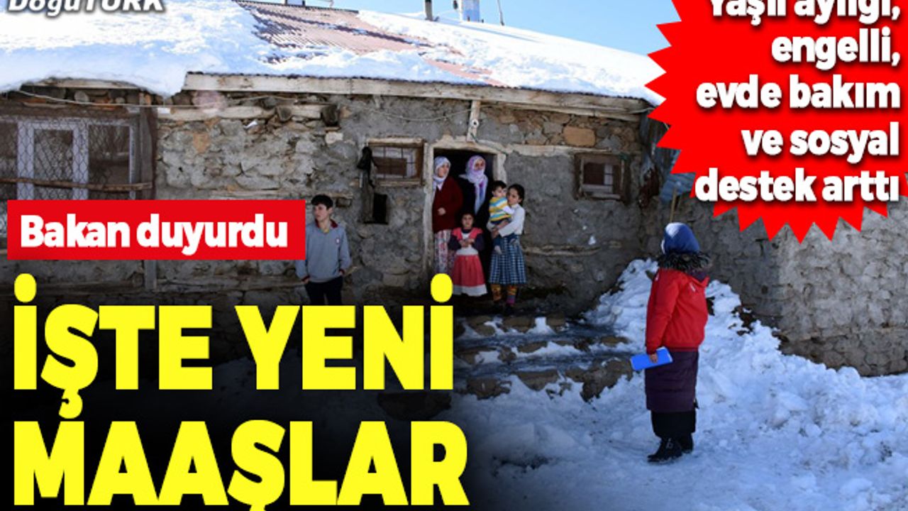 Bakan duyurdu; İşte yeni sosyal destek ödemeleri