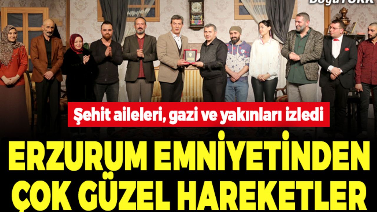 Erzurum İl Emniyet Müdürlüğü’nden örnek davranış