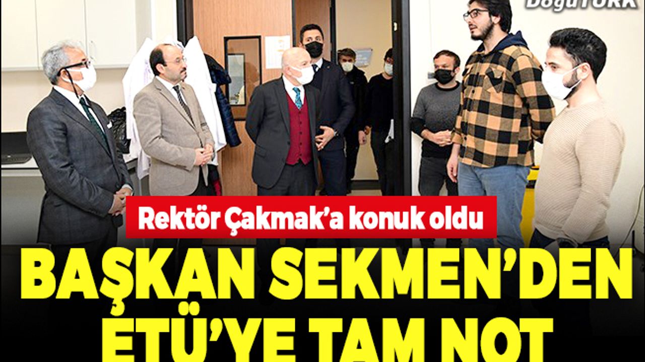 Sekmen'den ETÜ'ye tam not