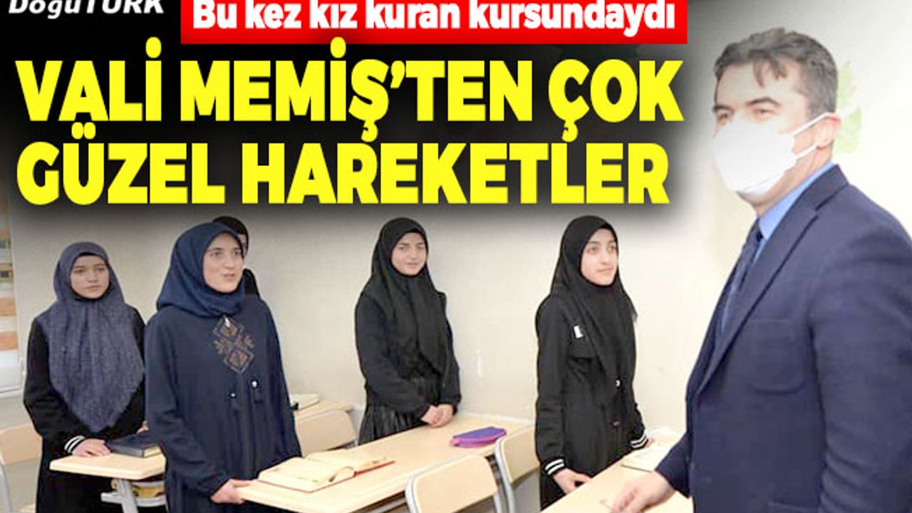 Vali Memiş: Sizleri en güzel şekilde yetiştirme gayretindeyiz