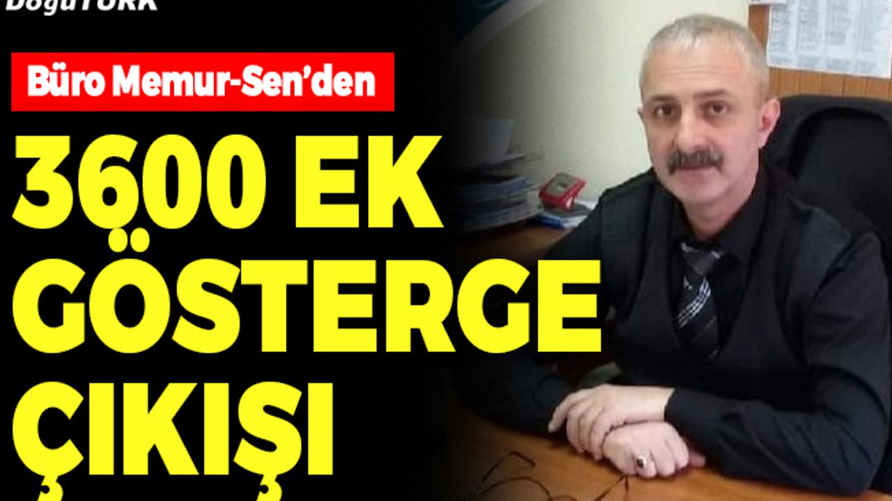 Emlek: 3600 ek gösterge tüm kamu çalışanlarını kapsamalı