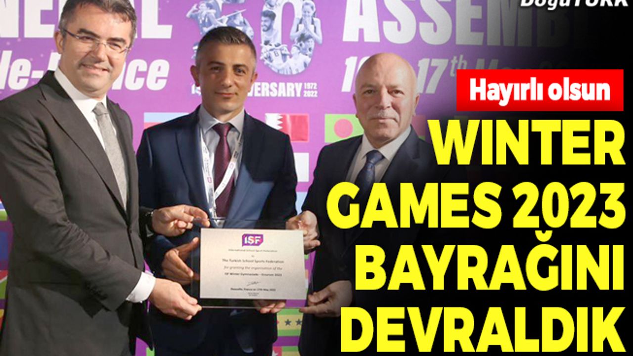 Fransa’da ISF Wınter Games 2023’ün bayrağı devralındı