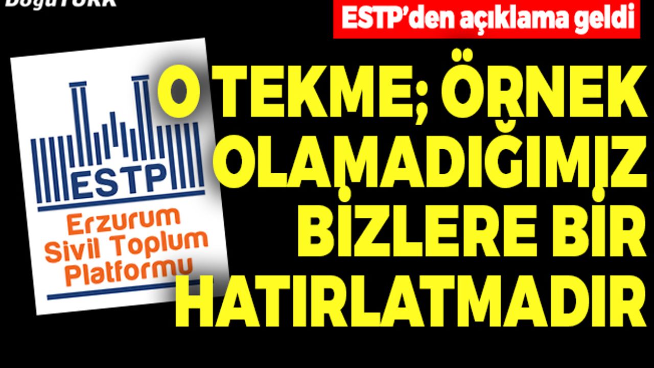 ESTP’den “tekme” olayı ile ilgili açıklama yapıldı
