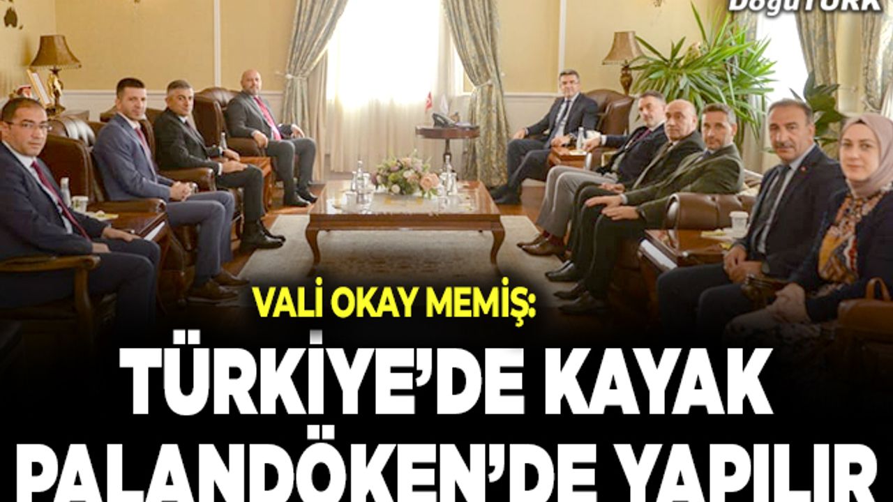 Vali Memiş: Türkiye’de kayak Palandöken’de yapılır