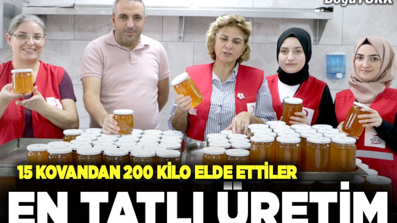 Türk Kızılay’ın kadınları Palandöken’de bal üretti