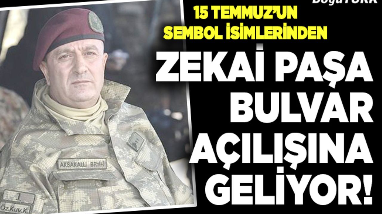 Zekai Paşa bulvar açılışına geliyor!