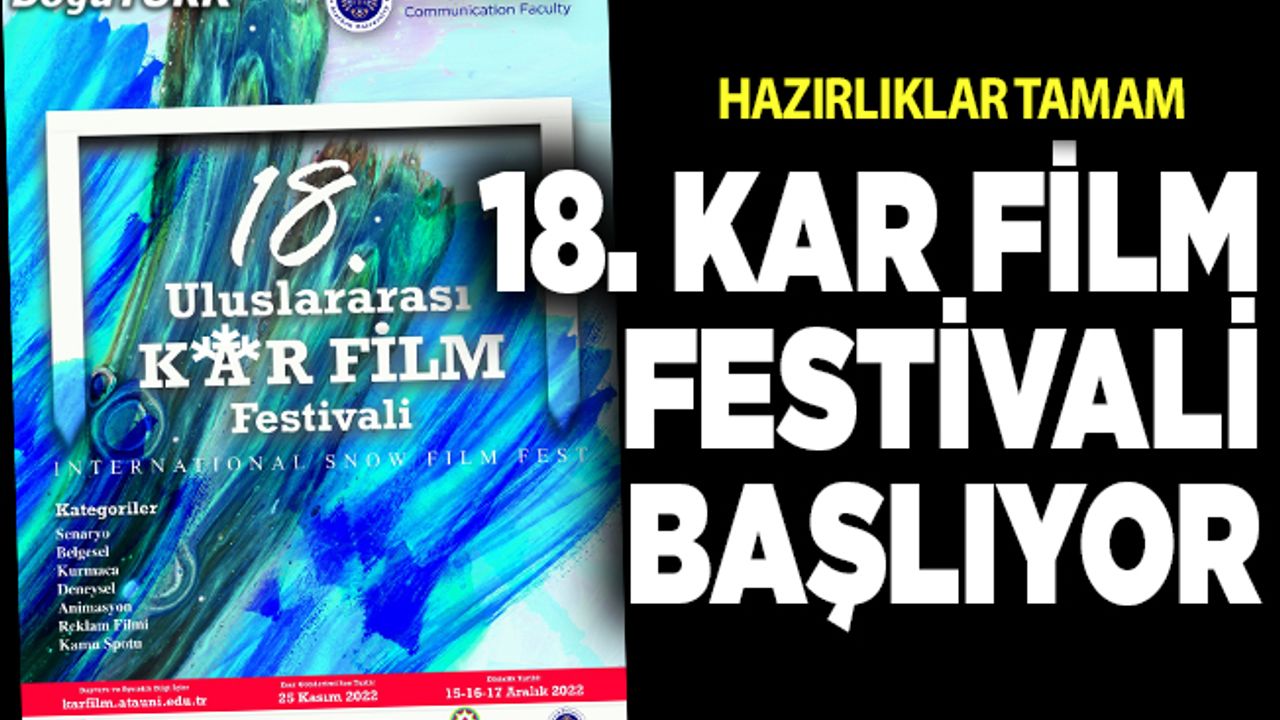 18. Kar Film Festivali başlıyor