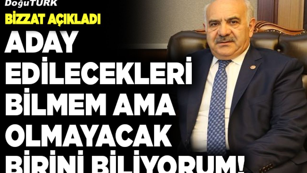 Aday edilecekleri bilmem ama olmayacak birini biliyorum!