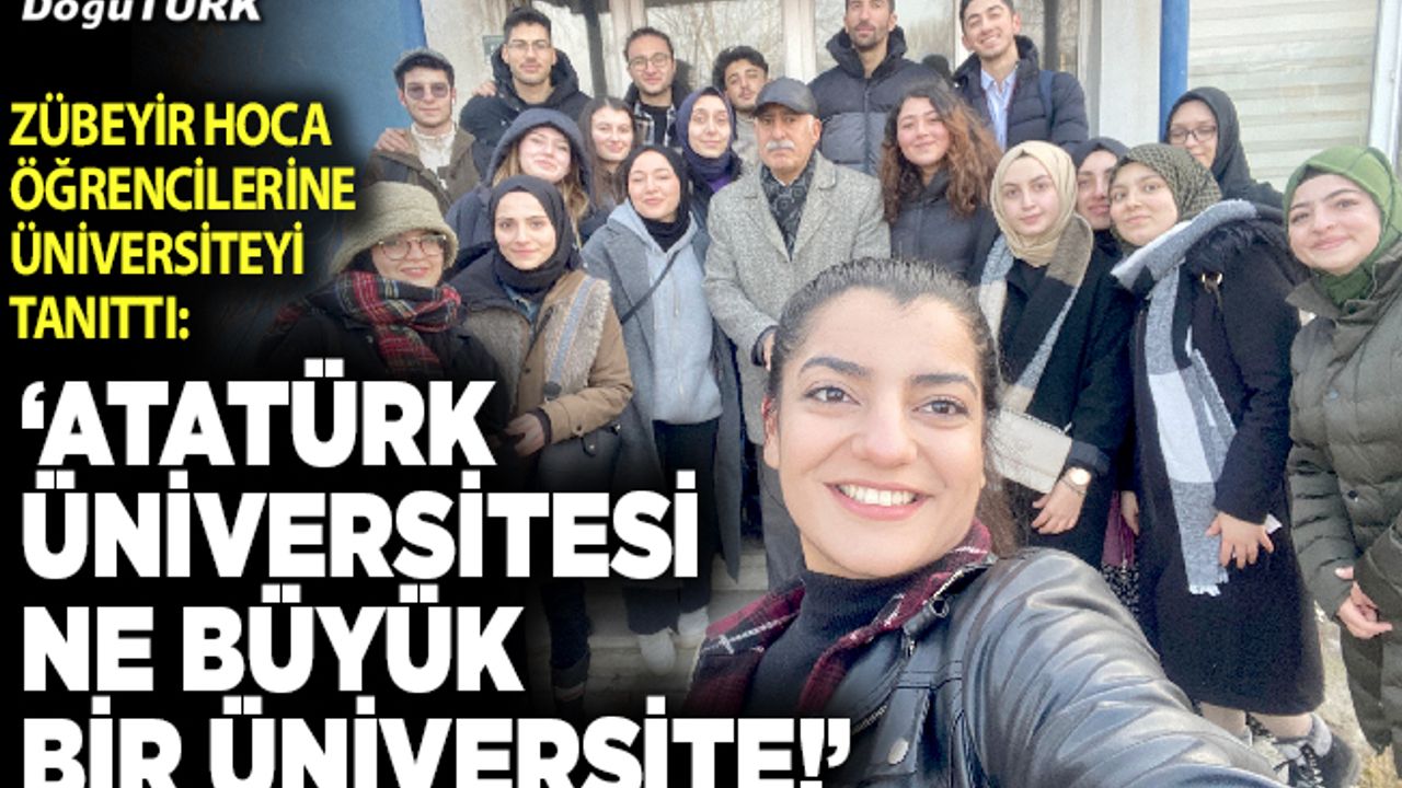 Prof. Dr. Zübeyir Saltuklu öğrencilerine üniversiteyi tanıttı