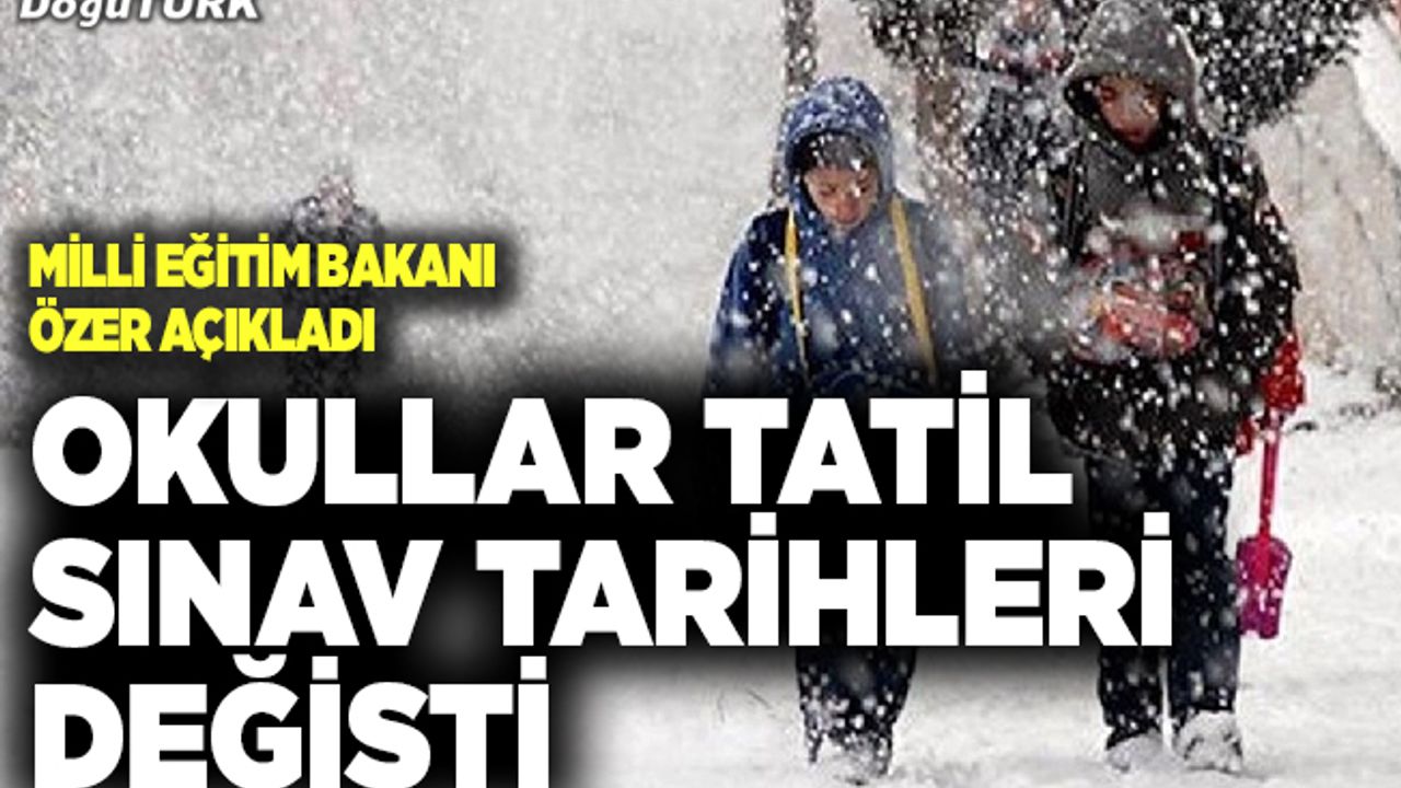 Tüm Türkiye'de okullar tatil edildi