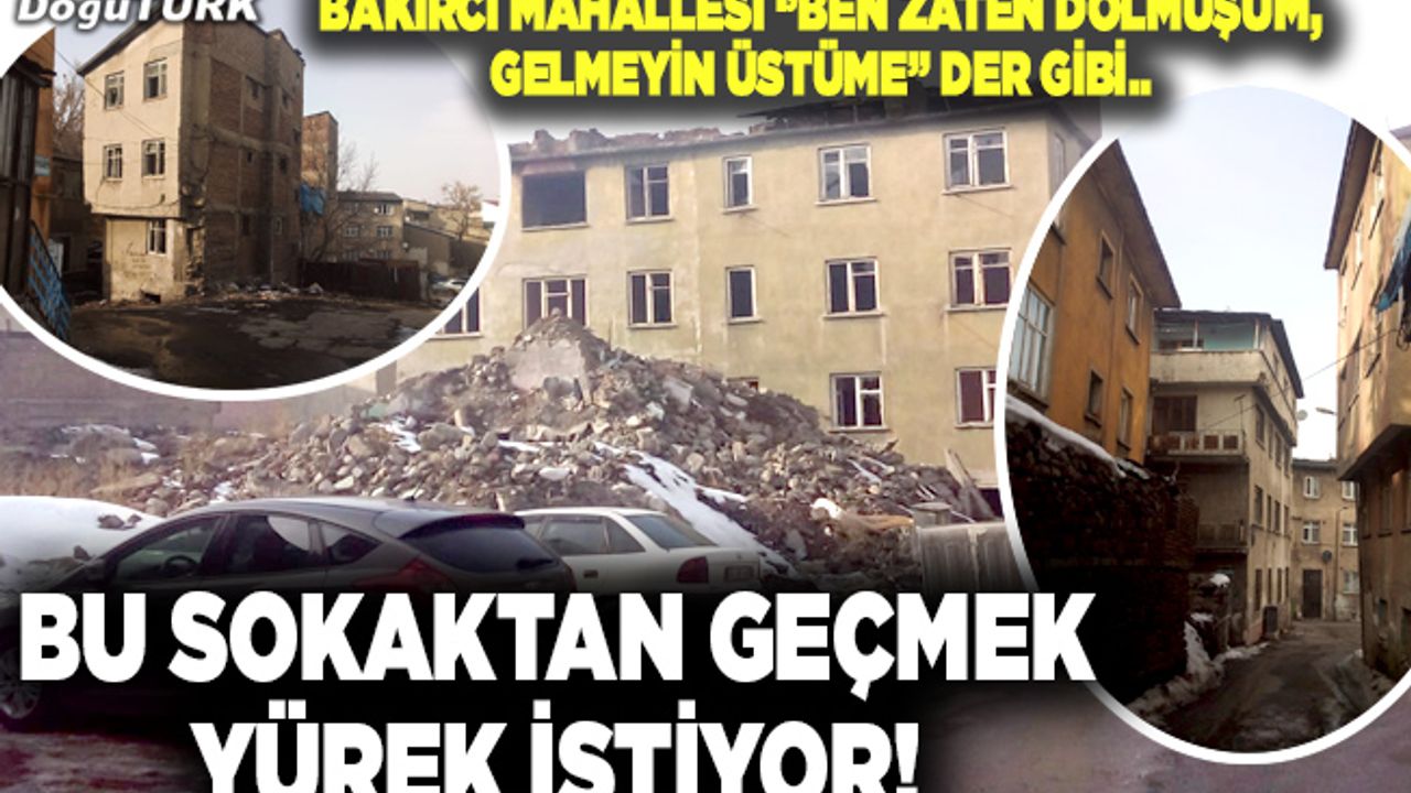 Bu sokaktan geçmek yürek istiyor!
