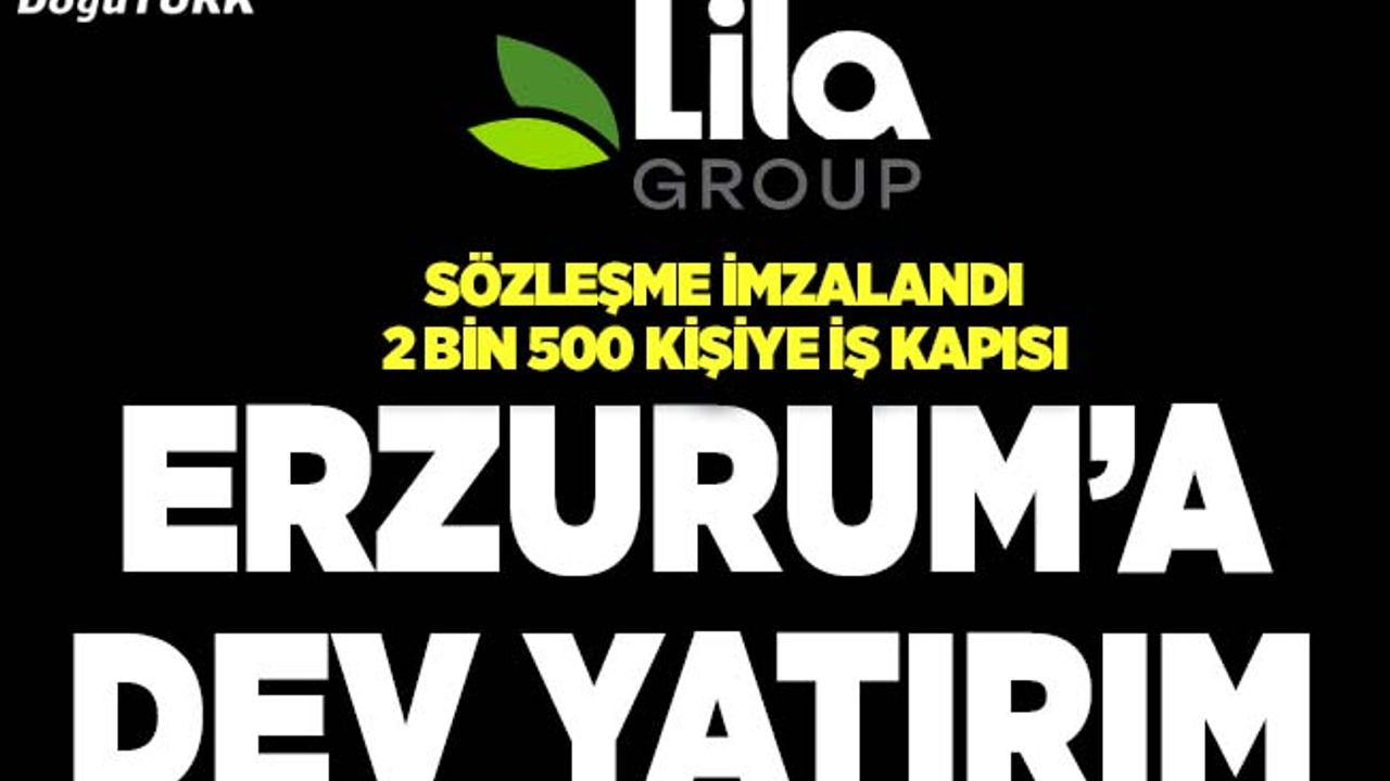 Erzurum’a dev yatırım; Özel sektörün Doğu’daki en büyük yatırımı olacak