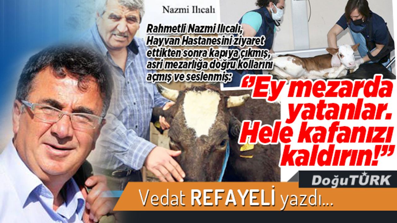 ‘’Ey mezarda yatanlar. Hele kafanızı kaldırın!’’