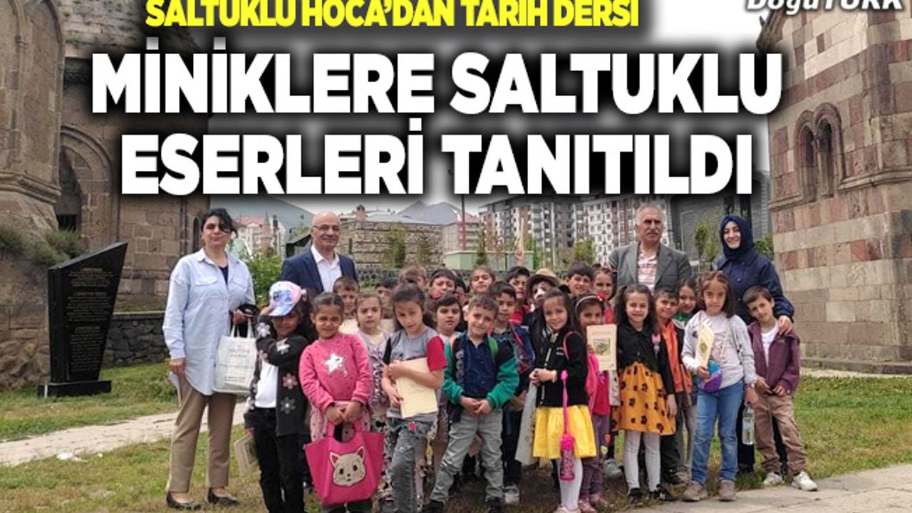 Saltuklu Hoca, miniklere Saltuklu eserlerini tanıttı