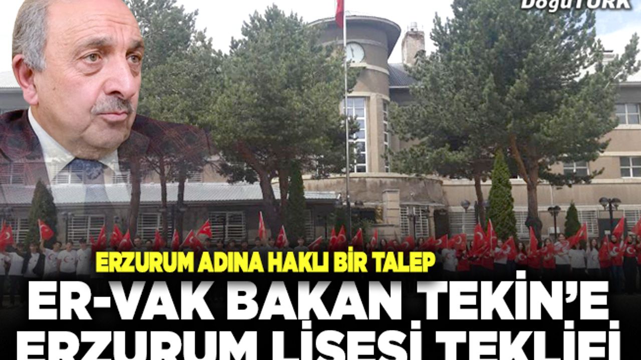 ER-VAK’tan Bakan Yusuf Tekin’e teklif