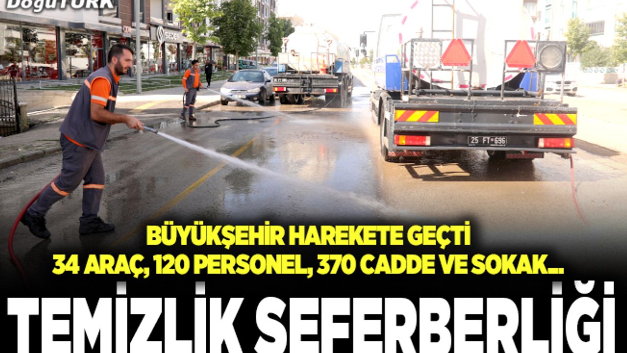 Büyükşehir kenti baştan aşağı temizliyor