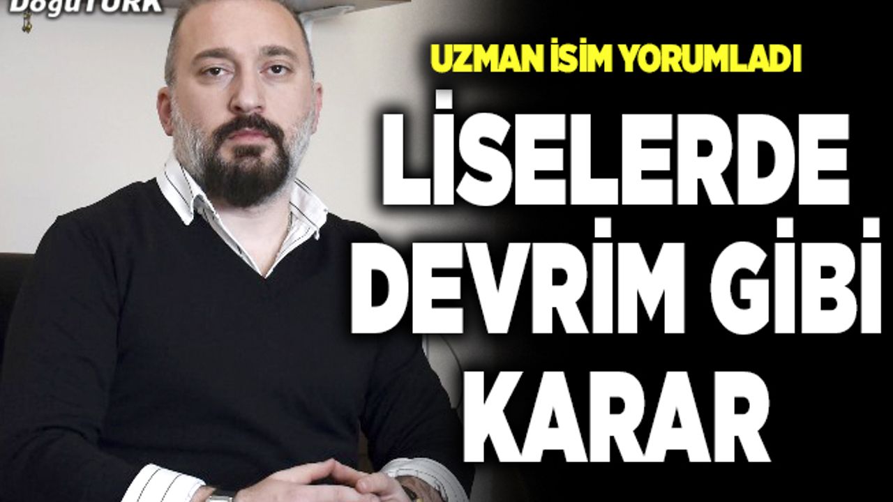 Liselerde yeni dönem başladı; Uzman isim yorumladı