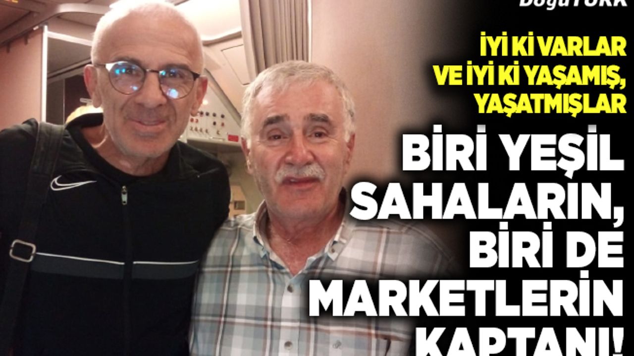 Biri yeşil sahaların, biri de marketlerin kaptanı!