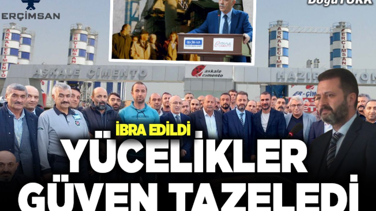 ERÇİMSAN ortaklarından Yücelikler’e tam destek