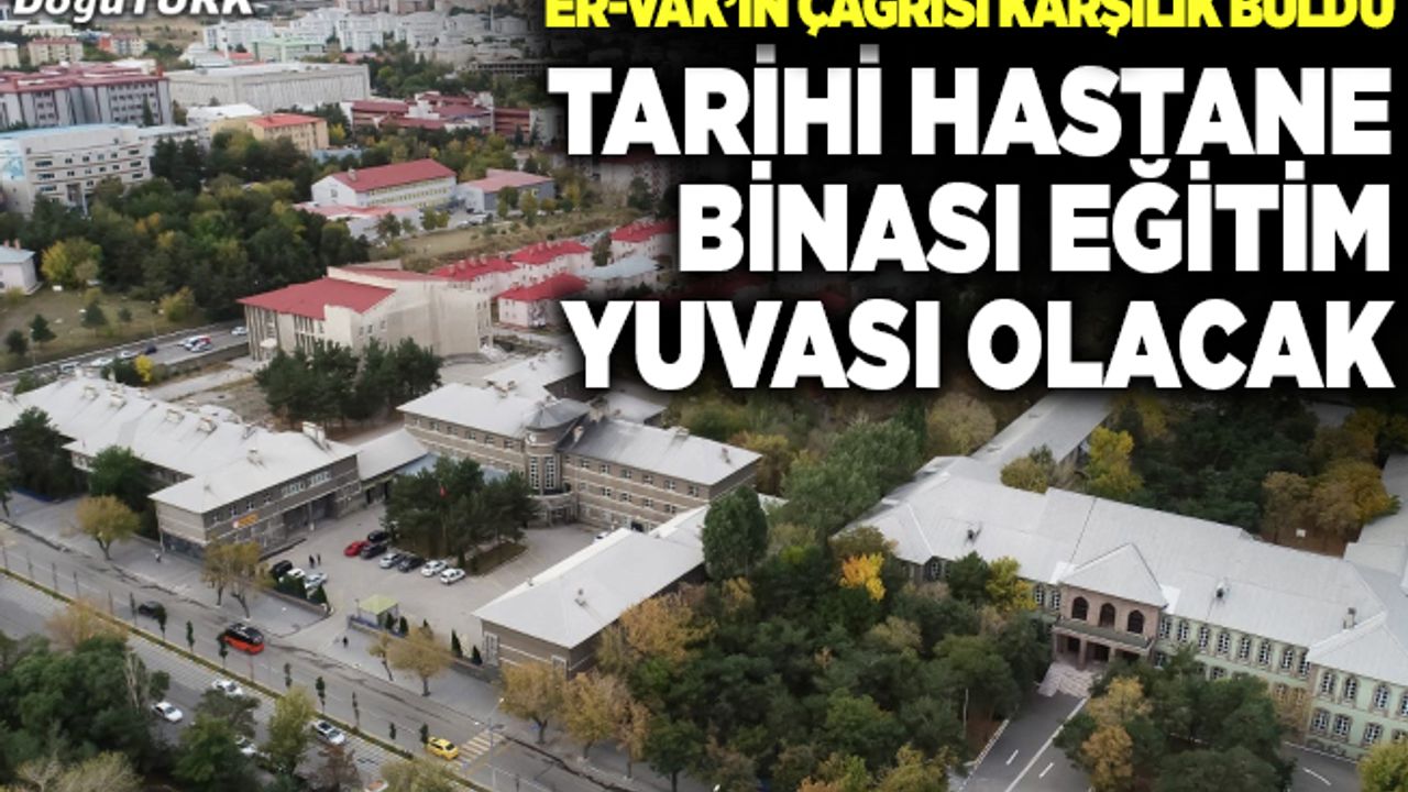 Tarihi bina Erzurum Lisesi’ne katılıyor