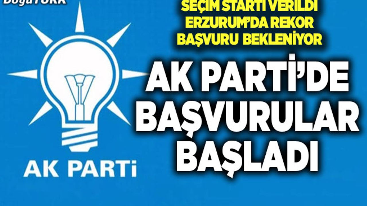AK Parti'de yerel seçim başvuruları başladı