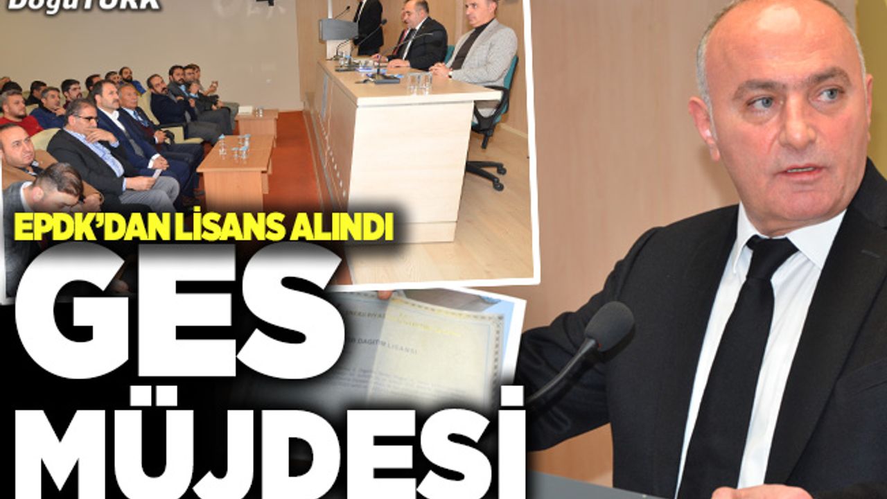 Başkan Özakalın, GES Projesi için müjdeyi verdi