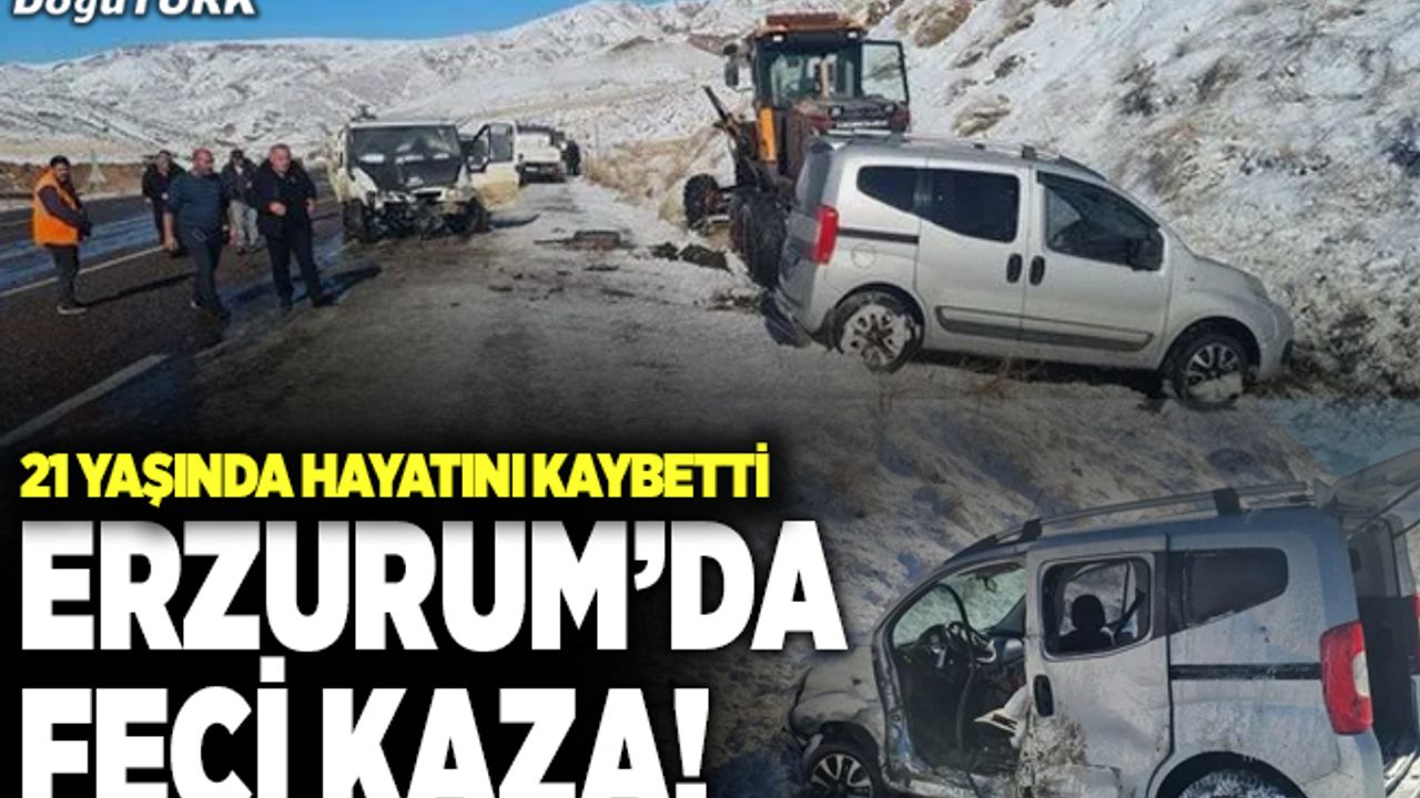Erzurum’da feci kaza! 1 ölü, 3 yaralı