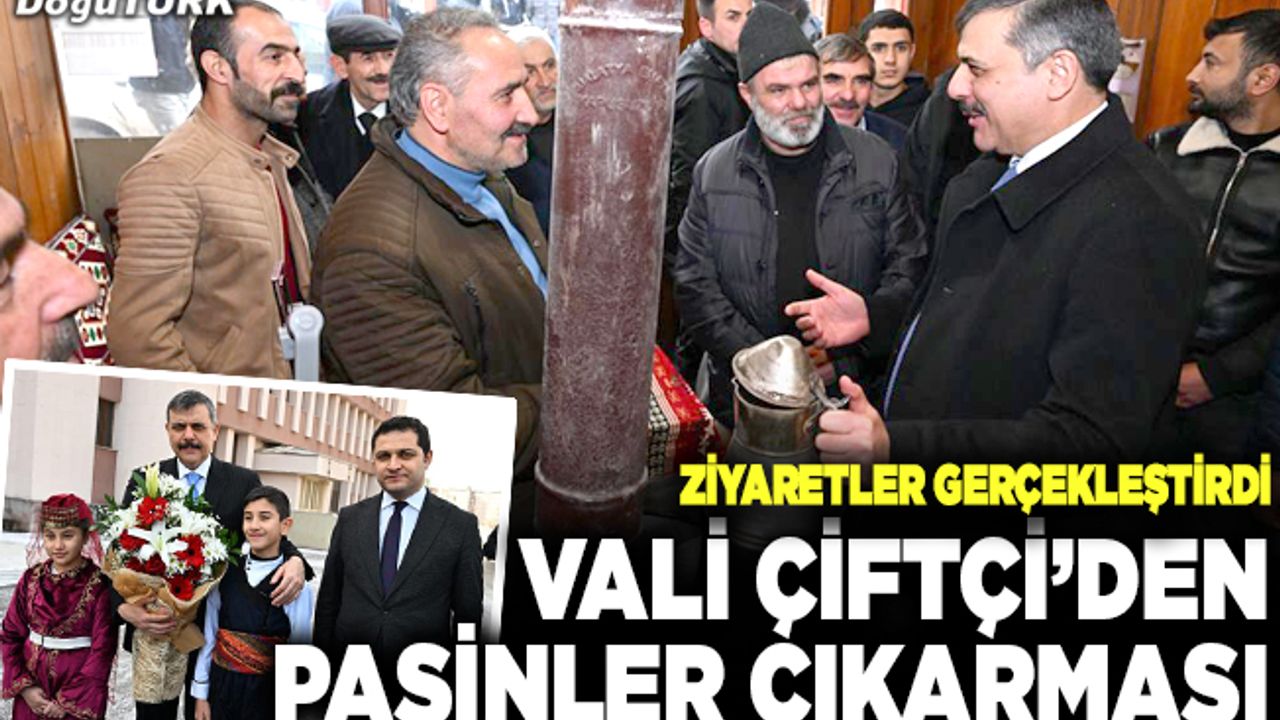 Vali Çiftçi, Pasinler'e çıkarma yaptı