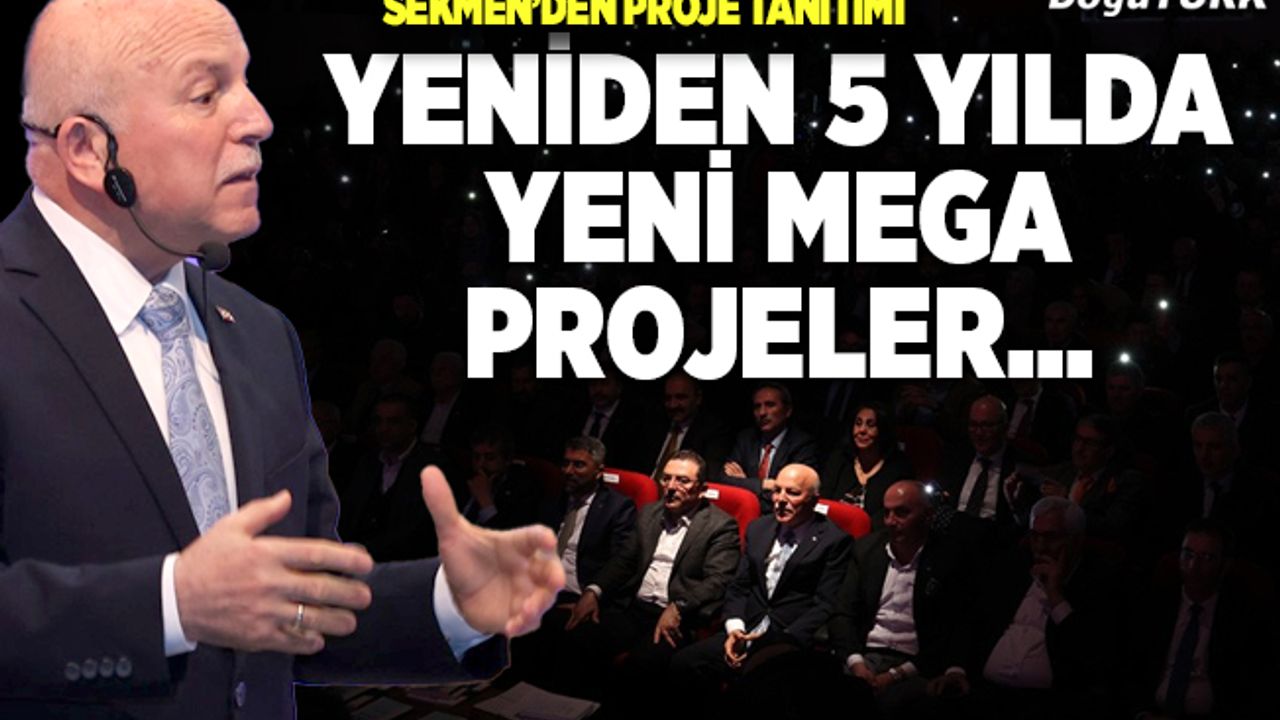 Başkan Sekmen, yeni dönem projelerini anlattı