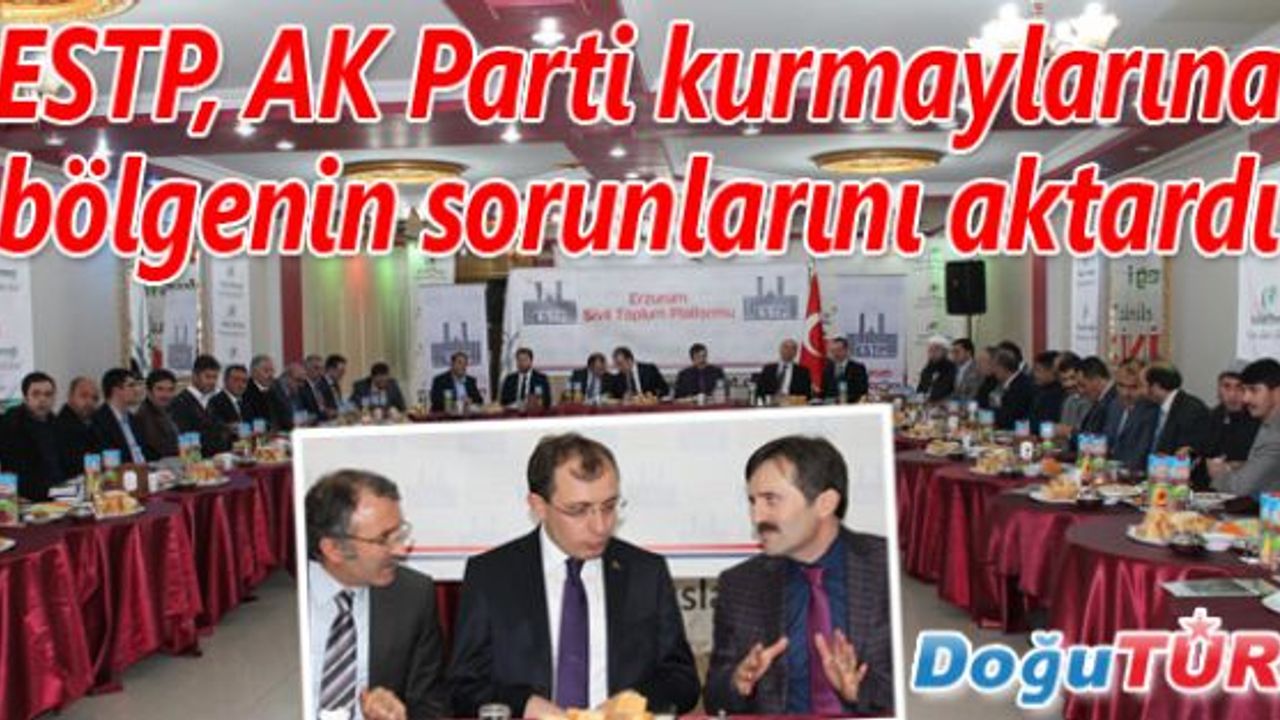 AK PARTİ’NİN EKONOMİ KURMAYLARI, ERZURUM SİVİL TOPLUM PLATFORMU’NA KONUK OLDU