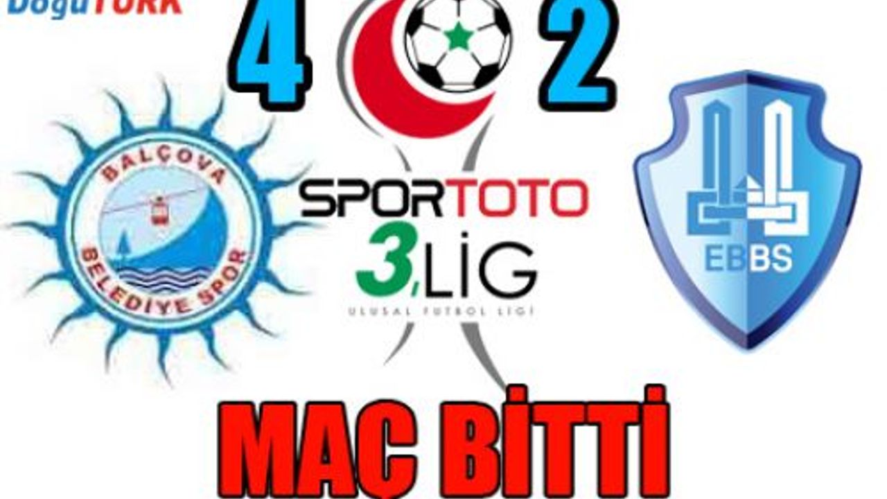 BALÇOVA BELEDİYESPOR 4 - ERZURUM BÜYÜKŞEHİR BELEDİYESPOR 2 (MAÇ BİTTİ)