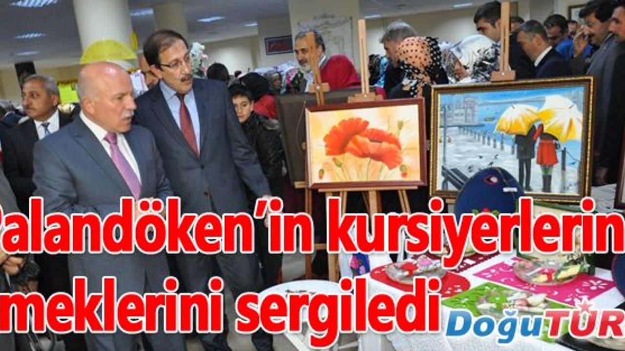 RECEP TAYYİP ERDOĞAN KÜLTÜR MERKEZİNİN İLK KURSİYERLERİ HÜNERLERİNİ SERGİLEDİ