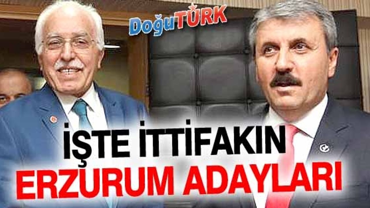 SP-BBP İTTİFAKININ ADAY LİSTESİ BELLİ OLDU