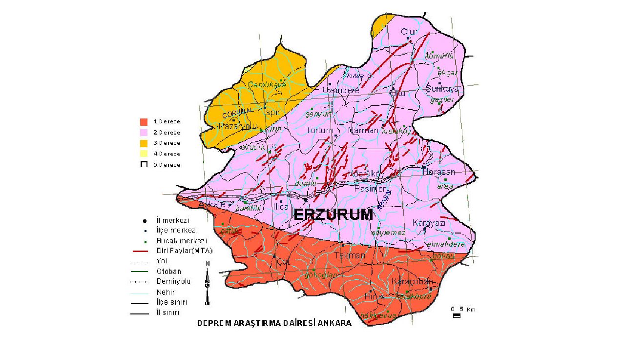 Erzurum 3,5’lik depremle sallandı