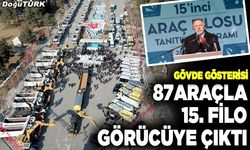 Büyükşehirin 87 araçlı 15. araç filosu görücüye çıktı