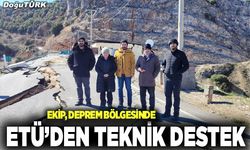 ETÜ’den deprem bölgesine teknik destek