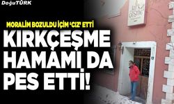 Kırkçeşme hamamı da pes etti!