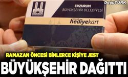 Büyükşehir’den ramazan öncesi hediye kartı jesti