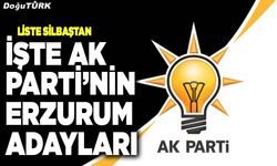 AK Parti’nin Erzurum adayları belli oldu