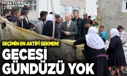 Başkan Sekmen gece gündüz sahada