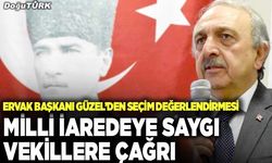 Güzel’den milli iradeye saygı vekillere çağrı