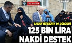 Bakan Yerlikaya da aradı; 125 bin lira nakdi destek