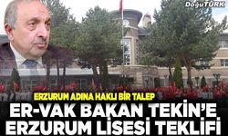 ER-VAK’tan Bakan Yusuf Tekin’e teklif