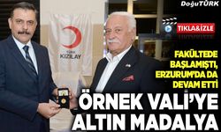 Örnek Vali’ye altın madalya