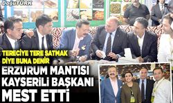 Kayseri'ye Erzurum'dan mantılı mesaj