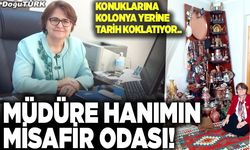 Müdüre hanımın misafir odası!