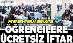 Üniversite öğrencilerine ücretsiz iftar