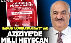 Aziziye’de milli heyecan